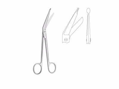 Caesarean scissors