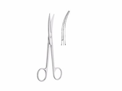 Pointed operating scissors