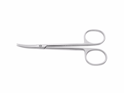 Round nose fine operating scissors (small vessel scissors)