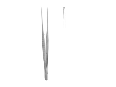 Straight fine forceps without teeth