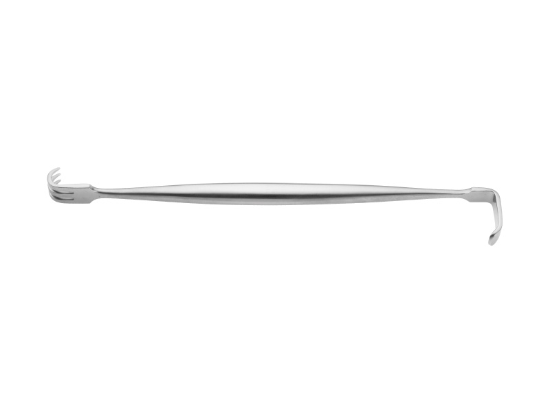 Double ended skin retractor